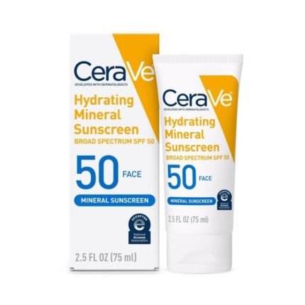 Cerave Hydrating Mineral Sunscreen For Face SPF 50