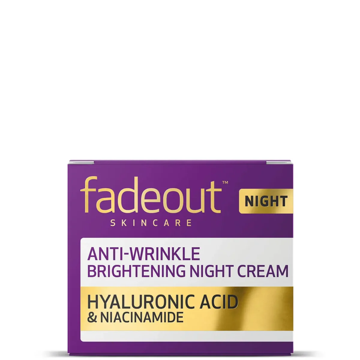 FadeOut Anti-Wrinkle Brightening Night Cream 75ml - Image 3