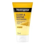 Neutrogena Clear and Soothe Moisturizer with Turmeric, Hydrates Skin, Oil Free,