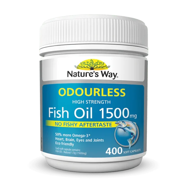Nature's Way Odourless Fish Oil Capsules 1500mg 200s