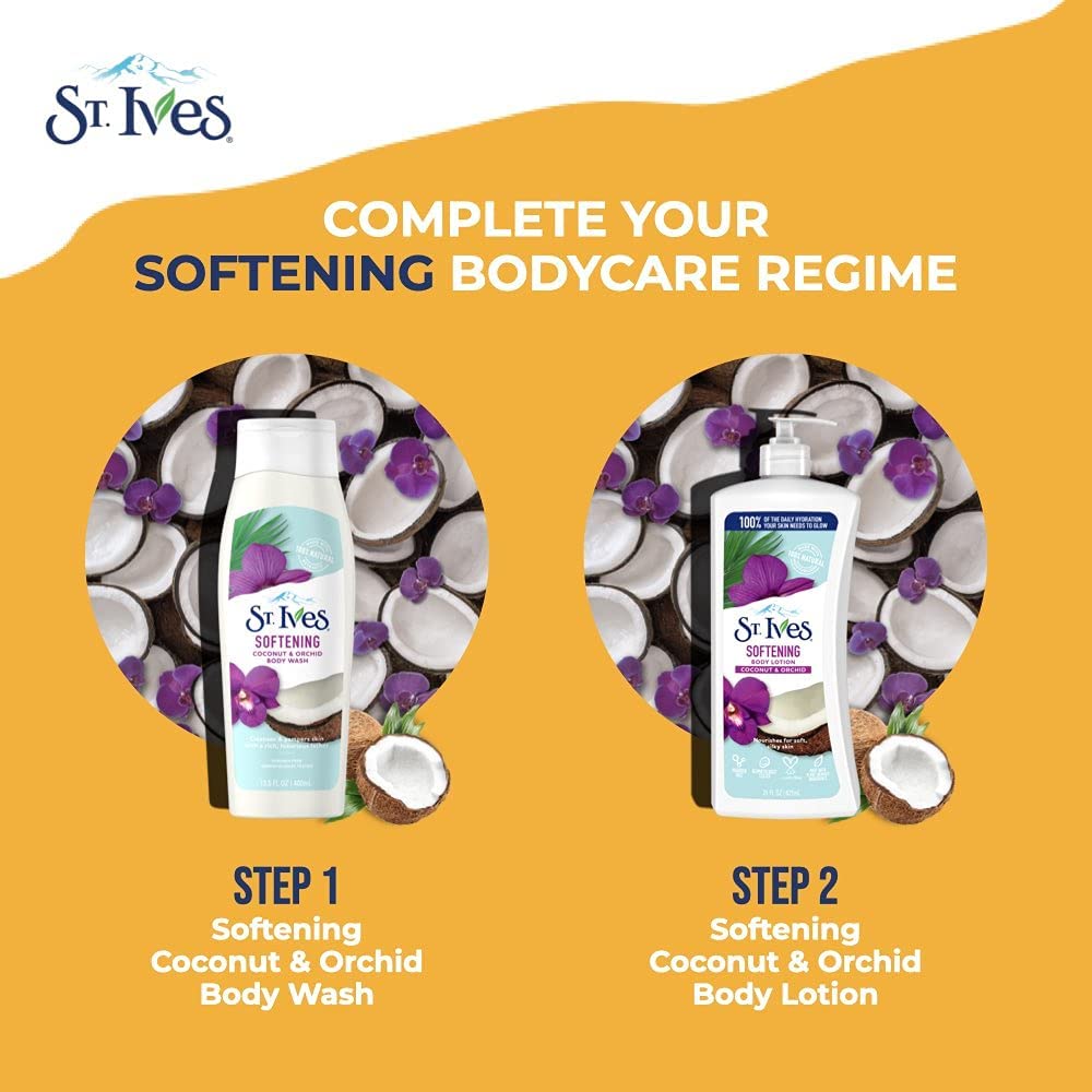 61l2Uap-L6L._SL1000_.jpg St. Ives Softening Body Lotion, Coconut & Orchid,621ml - Image 4