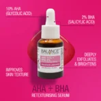 Balance Active Formula AHA 10% BHA 2% Retexturising Serum 30ml - Image 2