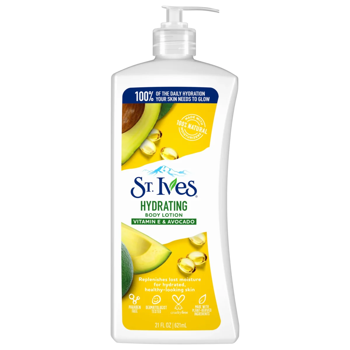 St IvesDaily Hydrating Vitamin E & Avovado Body Lotion 621ml - Image 1