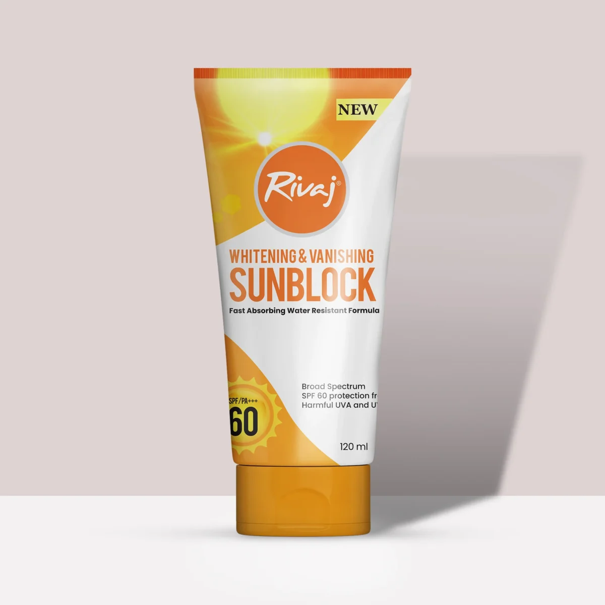 Rivaj SPF60 Whitening & Vanishing Sunblock - Image 1